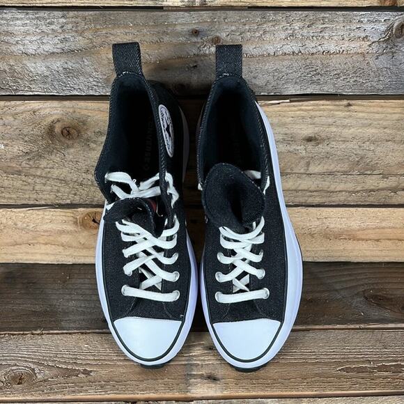 Converse You Custom Chuck Taylor All Star Run Star Hike Hi Platform - Black - 10 - Picture 7 of 12